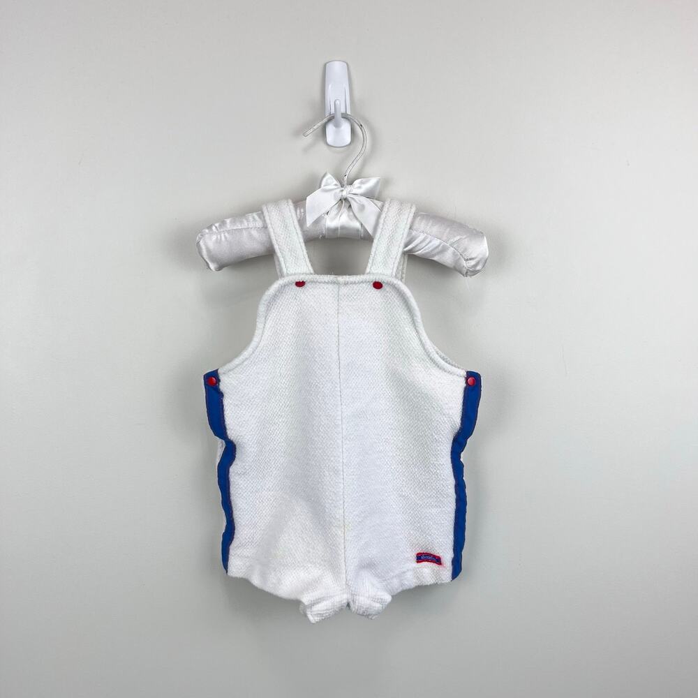 Vintage Absorba White Shortall Romper 18 Months